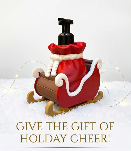 Santa's Sleigh Hand Soap Holder