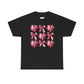 Pink Sequin Hearts & Bows T-Shirt | Valentine Heart Pattern Tee