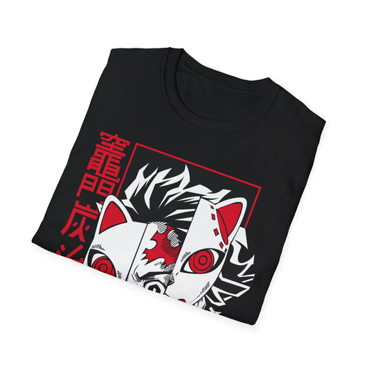 Anime Demon Slayer Mask T-Shirt| Tanjiro Inspired Graphic Tee
