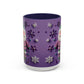Purple Santa Snowflake Mug | Accent Coffee Mug