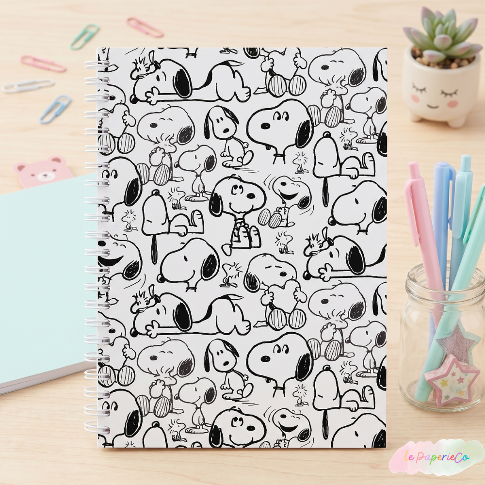 Snoopy Doodles Notebook | A5 (5.82 x 8.26 in)