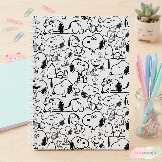 Snoopy Doodles Notebook | A5 (5.82 x 8.26 in)