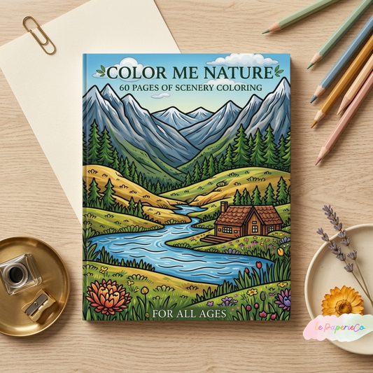 Color Me Nature: 60 Pages of Scenery Coloring for All Ages