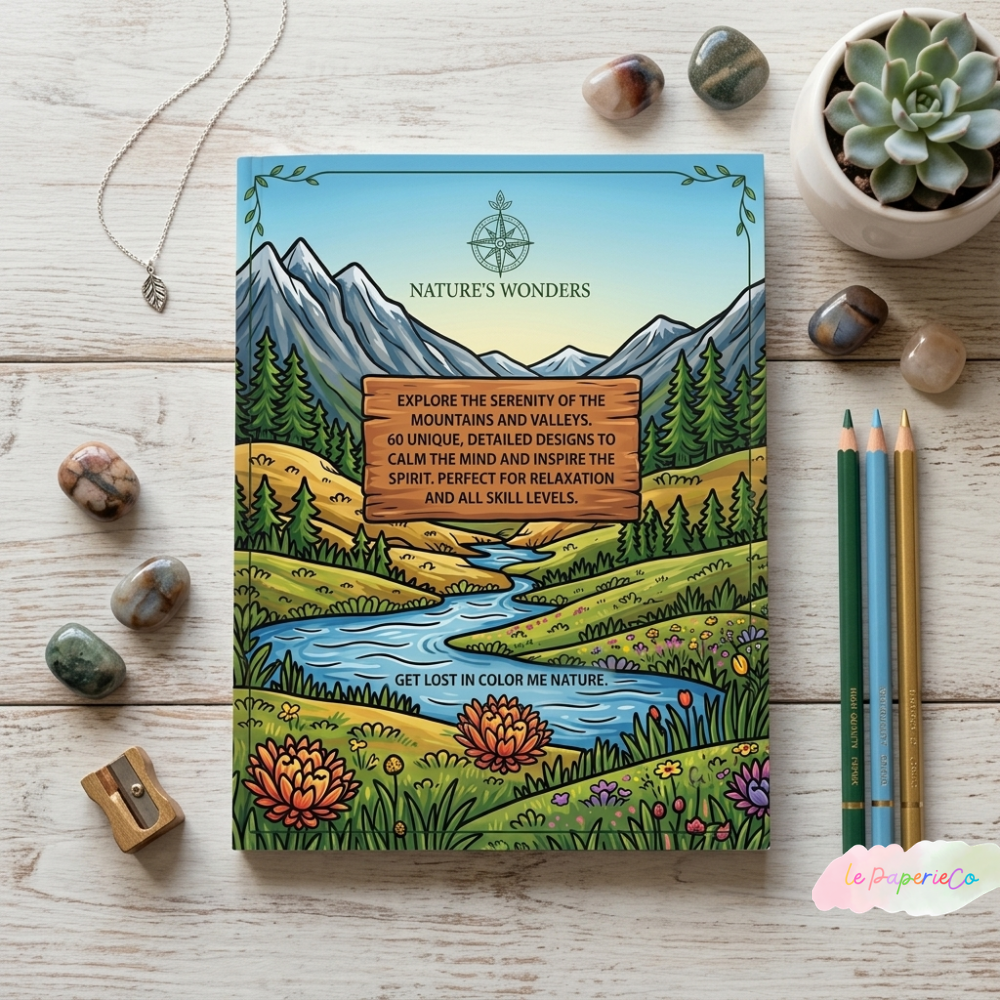 Color Me Nature: 60 Pages of Scenery Coloring for All Ages