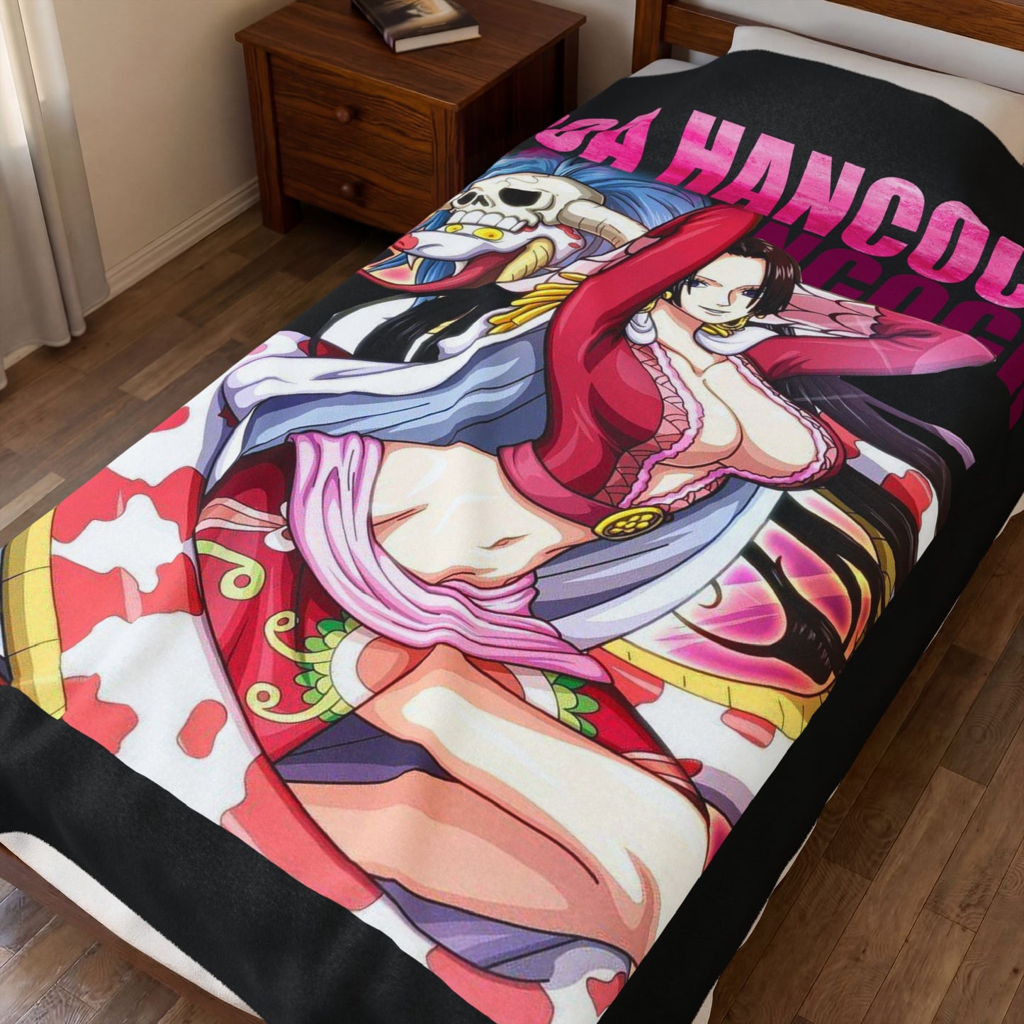 Boa Hancock Blanket | Anime Character Velveteen Plush Throw