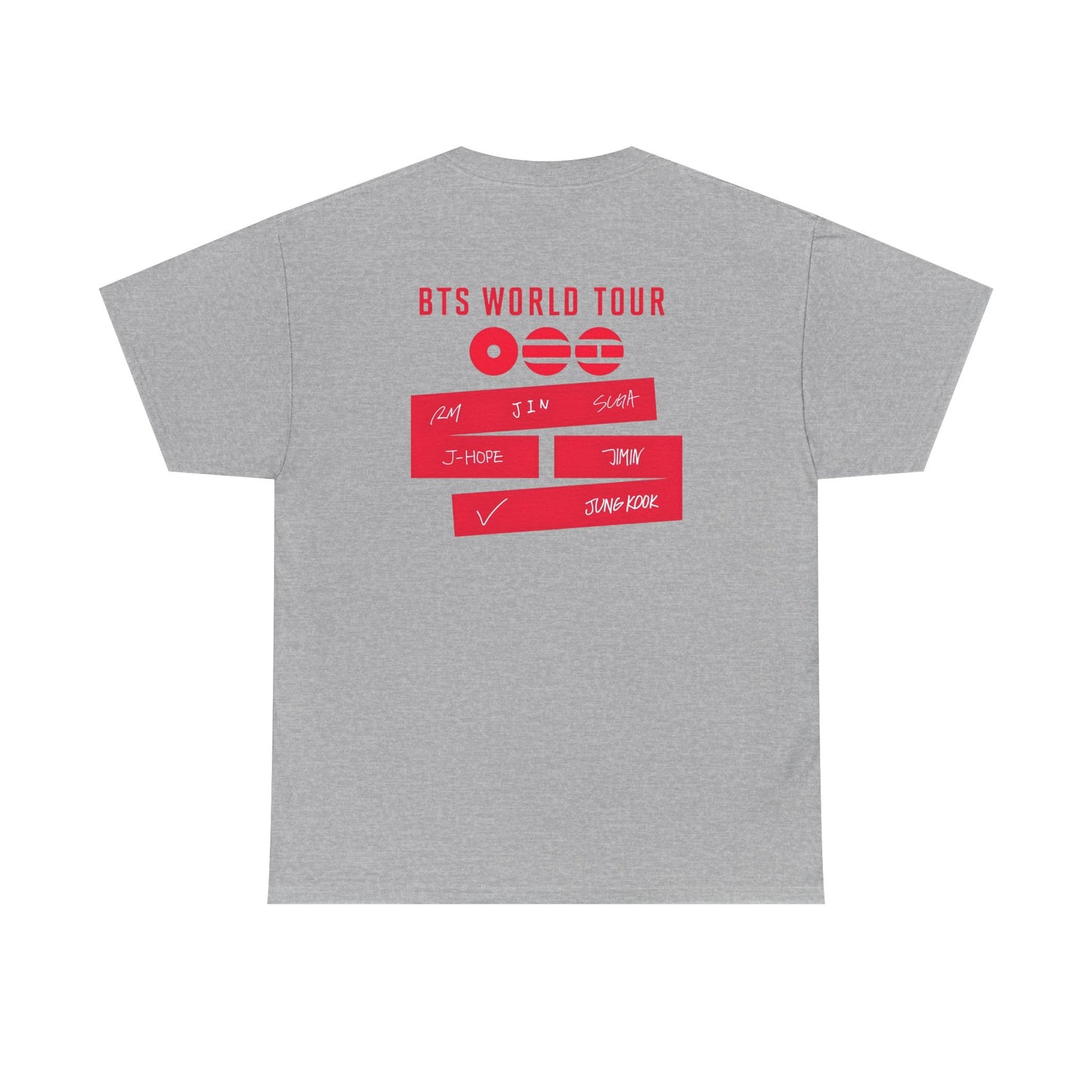 Suga BTS World Tour Tee | K-Pop Idol Portrait, Concert Shirt