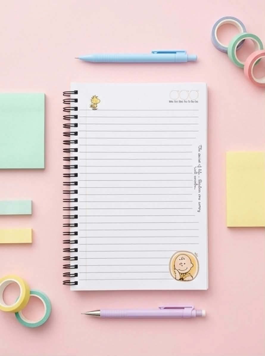 Peanuts (Charlie Brown & Snoopy) Custom Spiral Notebook & Journal