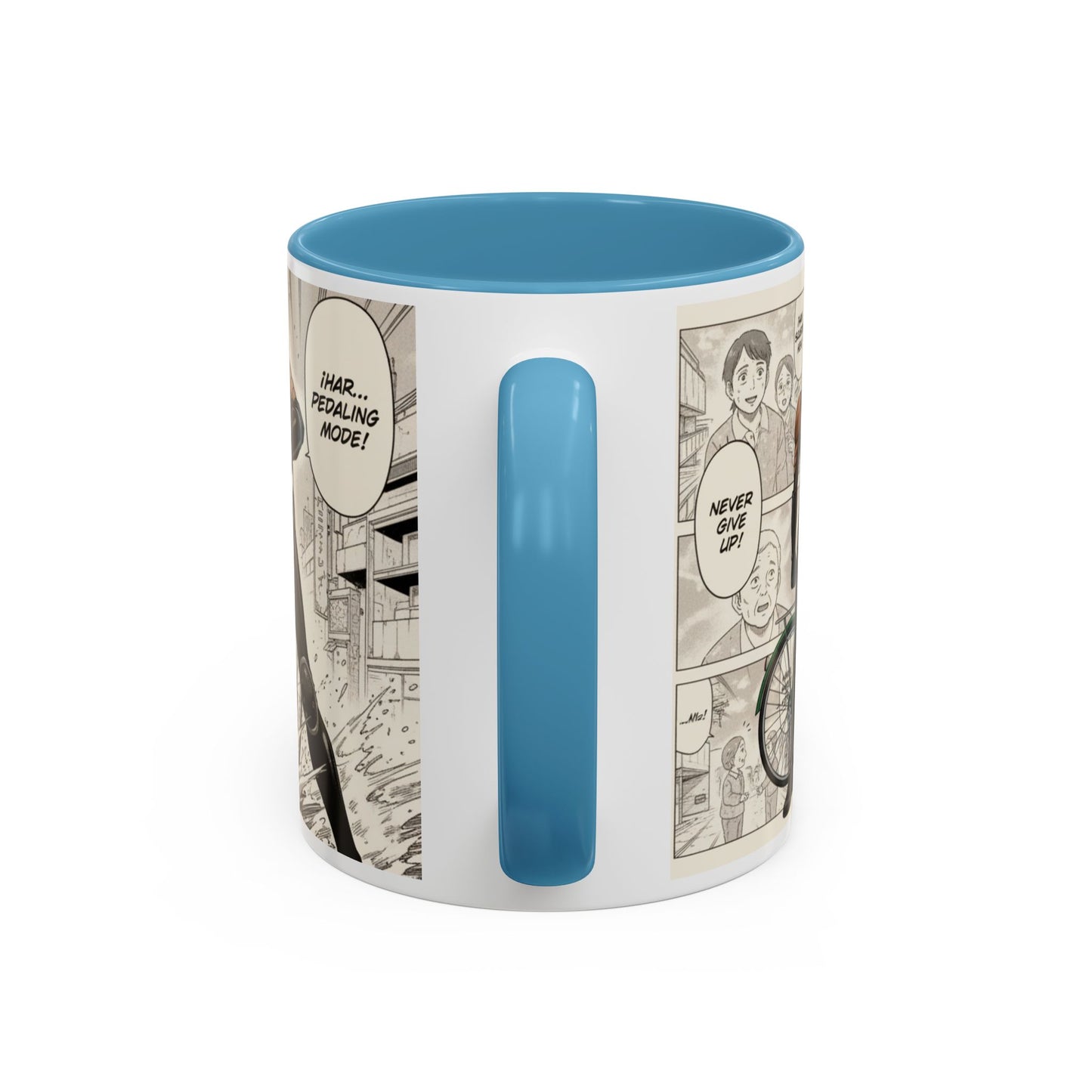 Mumen Rider Comic Panel Coffee Mug  Anime Hero Bike Design (11/15oz)