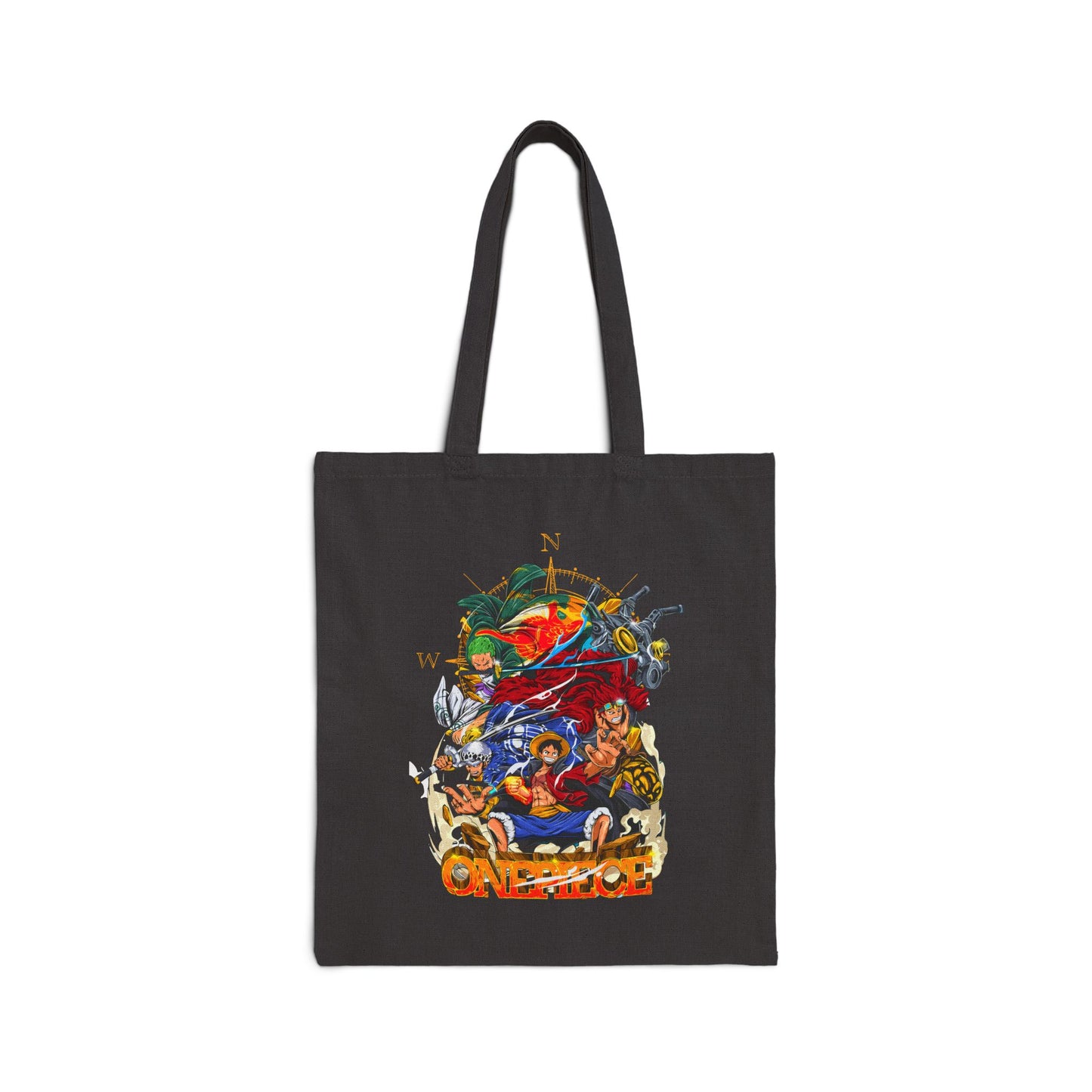 Straw Hat Crew Cotton Canvas | One Piece Anime Tote Bag