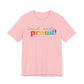 loud and proud! rainbow text Tee | LGBTQ pride T-shirt
