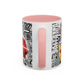 Anime Fist Coffee Mug  Dynamic Manga Collage Accent Mug (11/15 oz)