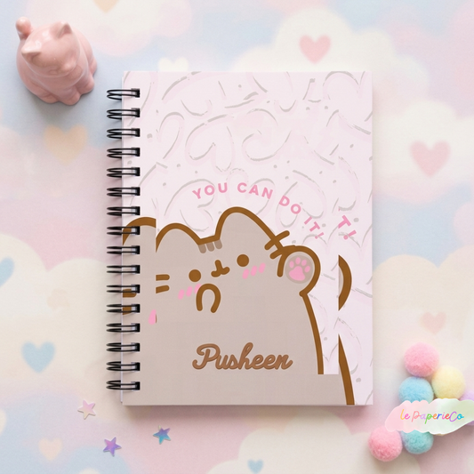 Kawaii Pusheen "You Can Do It" Notebook | A5 Notebook