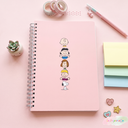 Pink Peanuts Gang Notebook | A5 (5.82 x 8.26 in)