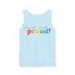 loud and proud! rainbow text Tank Top | Pride LGBTQ+ apparel