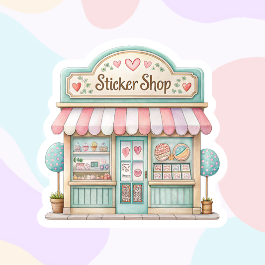 Village Shop Collection | Glossy Vinyl Stickers