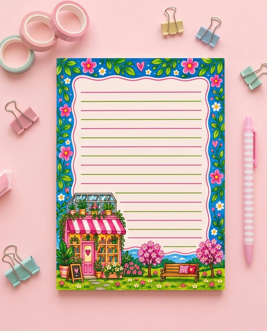 Botanical Garden Greenhouse Memo Pad