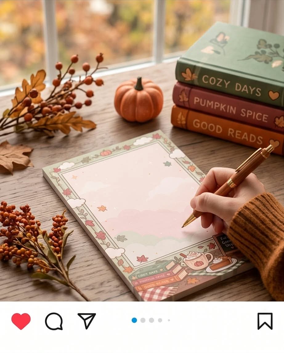 Fall Pumpkin Spice Memo Pad