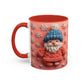 Knit Gnome with Snowflakes Mug | Accent Coffee Mug 11oz 15oz