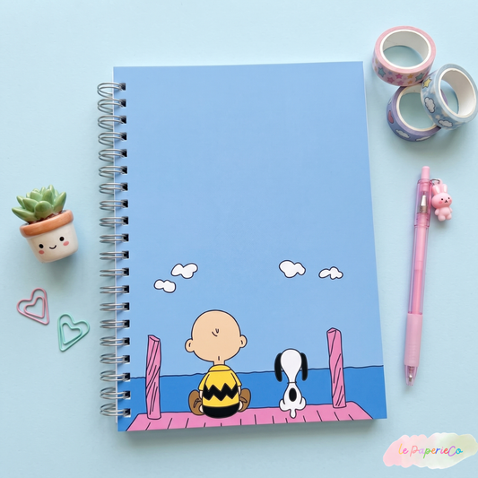 Charlie Brown and Snoopy Sea Notebook | A5 (5.82 x 8.26 in)