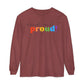 Loud and Proud! Rainbow print Long Sleeve T-Shirt | LGBTQ pride, colorful text