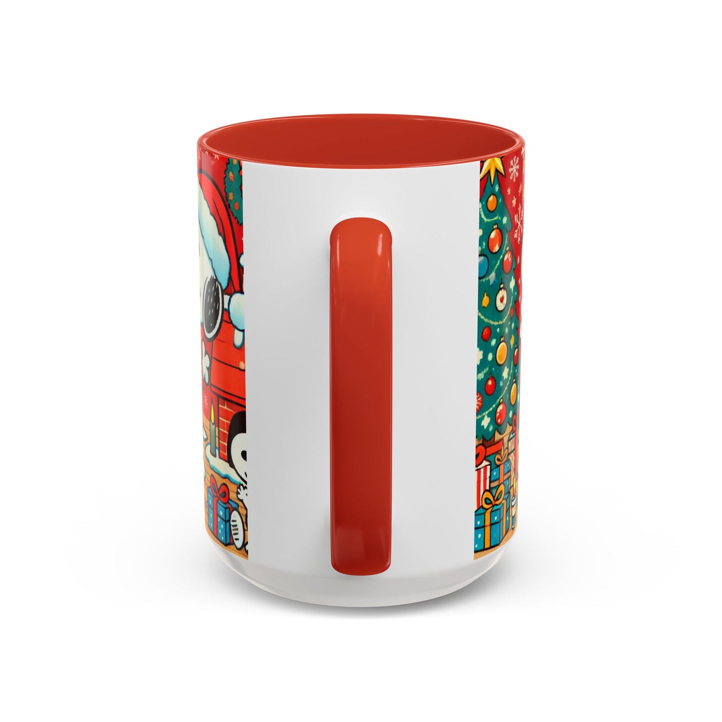 Yellow Santa Holiday Mug | Christmas Accent Coffee Mug (11,15oz)