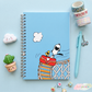 Cute Snoopy Ride Notebook | A5 (5.82 x 8.26 in)