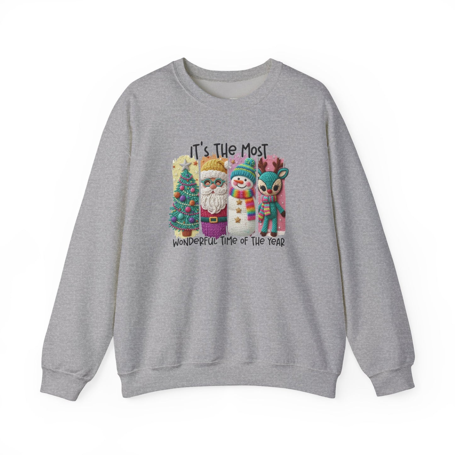 Whimsical Christmas Characters Tee | Santa Snowman Reindeer Holiday Shirt