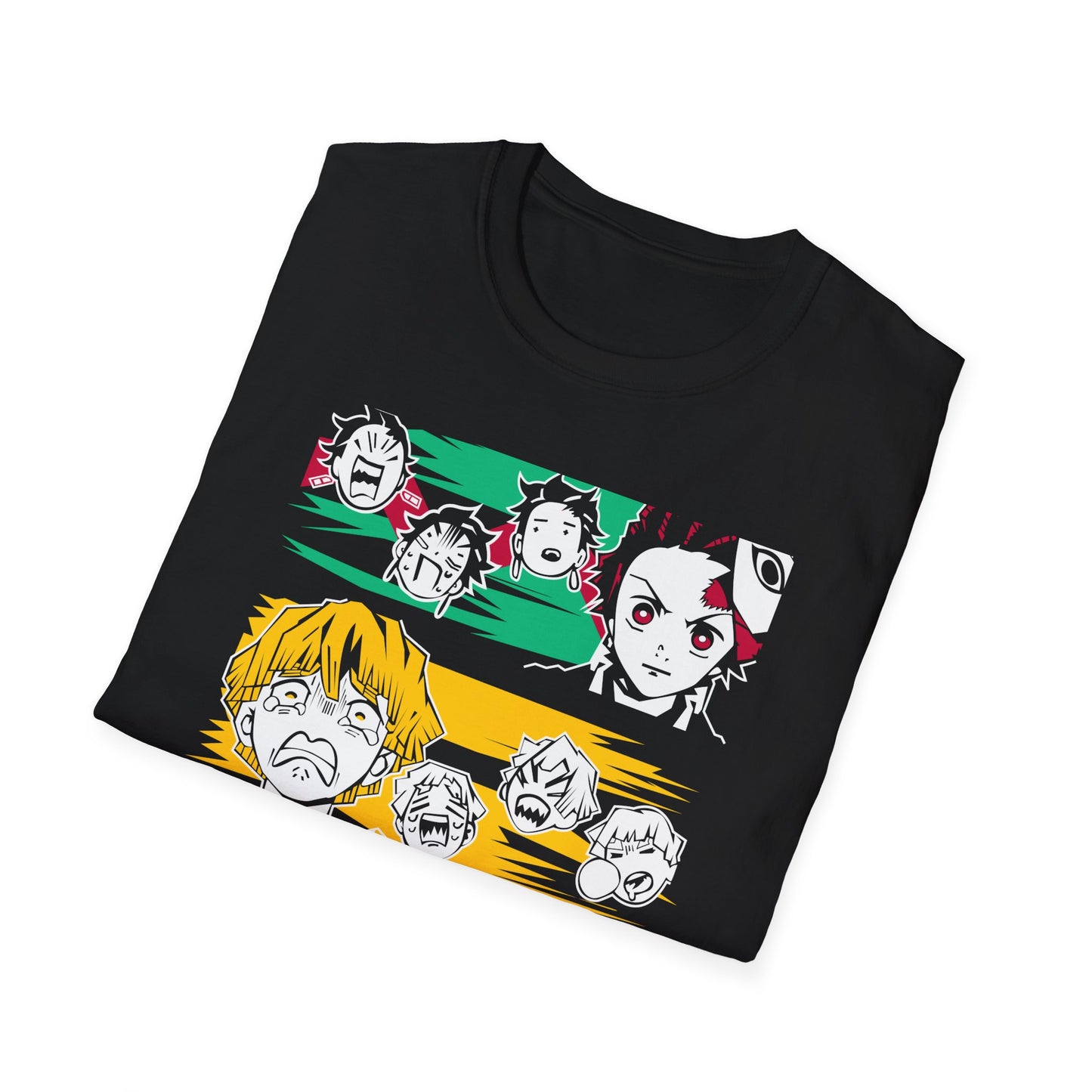 Demon Slayer Character Faces Graphic Tee
