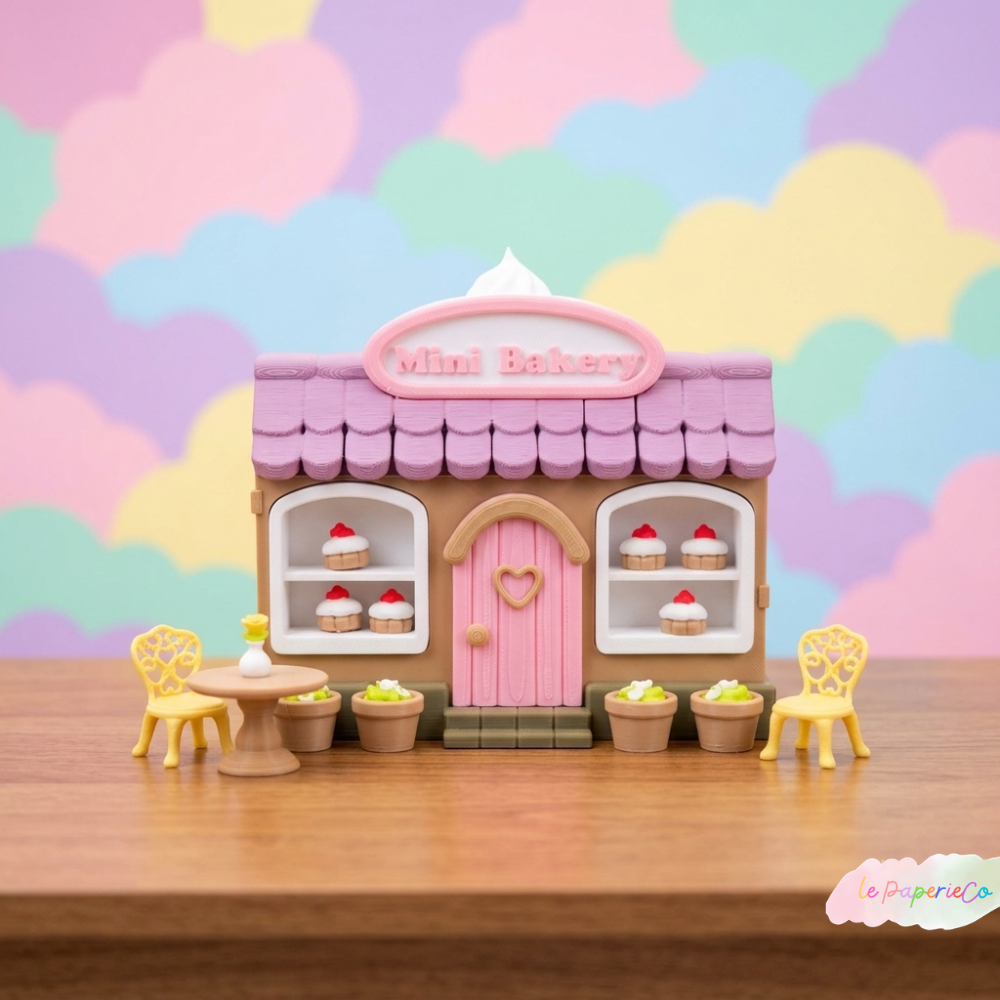 Kawaii Mini Bakery | Mini Village Set | Desk Toy, Desk Decoration