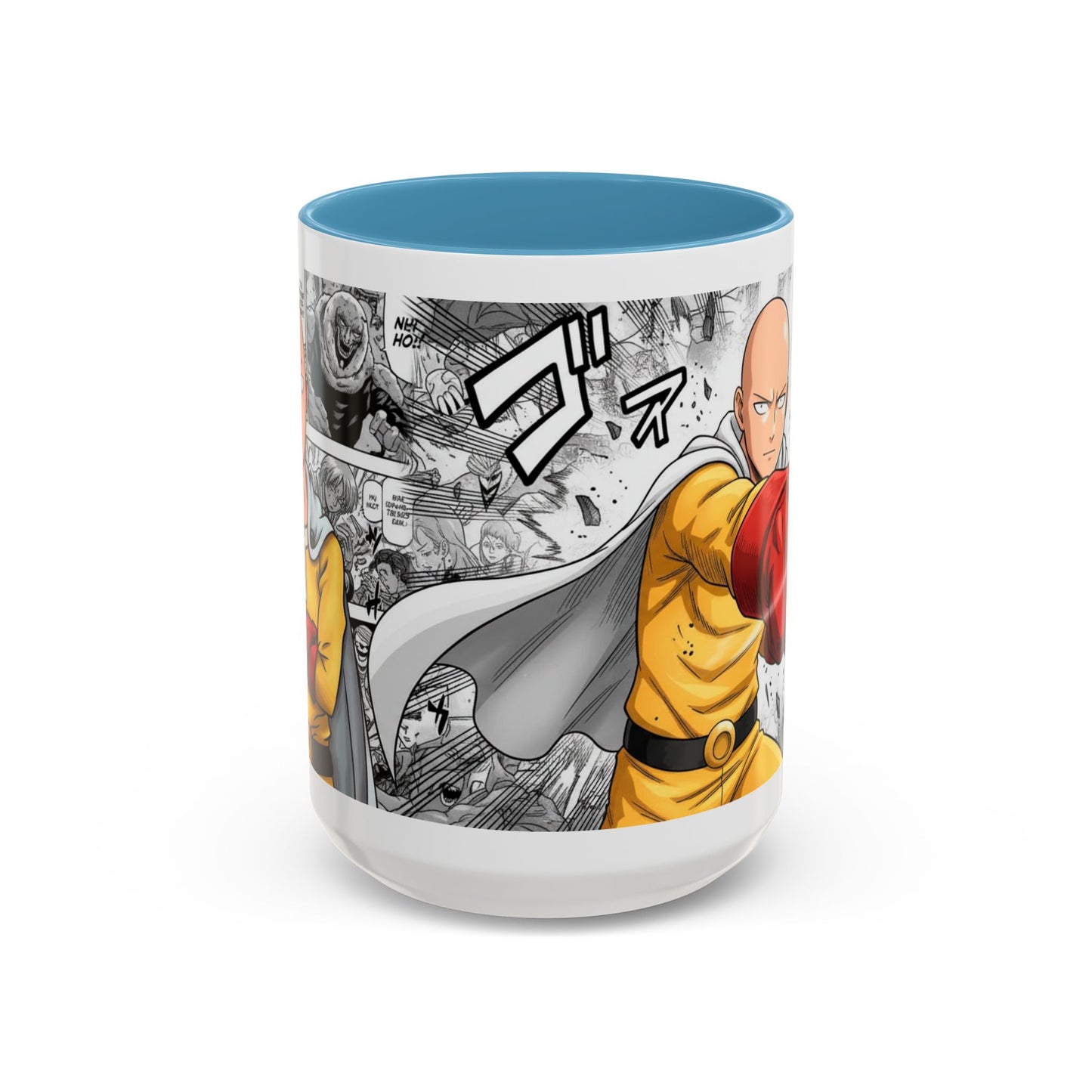 Anime Fist Coffee Mug  Dynamic Manga Collage Accent Mug (11/15 oz)