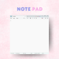 Windows Inspired  Notepad Collection | Excel, Word, Paint, Notepad 4x4  in. (50 pages)