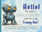 Line Tracing Pad - Robot Theme | Digital Download
