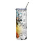 Anime Demon Slayer Inspired Style 20oz Stainless Tumbler  Color & Manga Panel Design