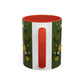 Yellow Santa Holiday Mug | Christmas Accent Coffee Mug (11,15oz)
