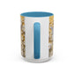 White Floral Relief with Butterflies Accent Mug | 11oz 15oz