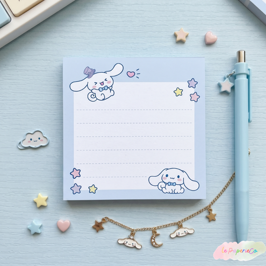 Kawaii Cinnamoroll Notepad | 3.5 x 3.5 in