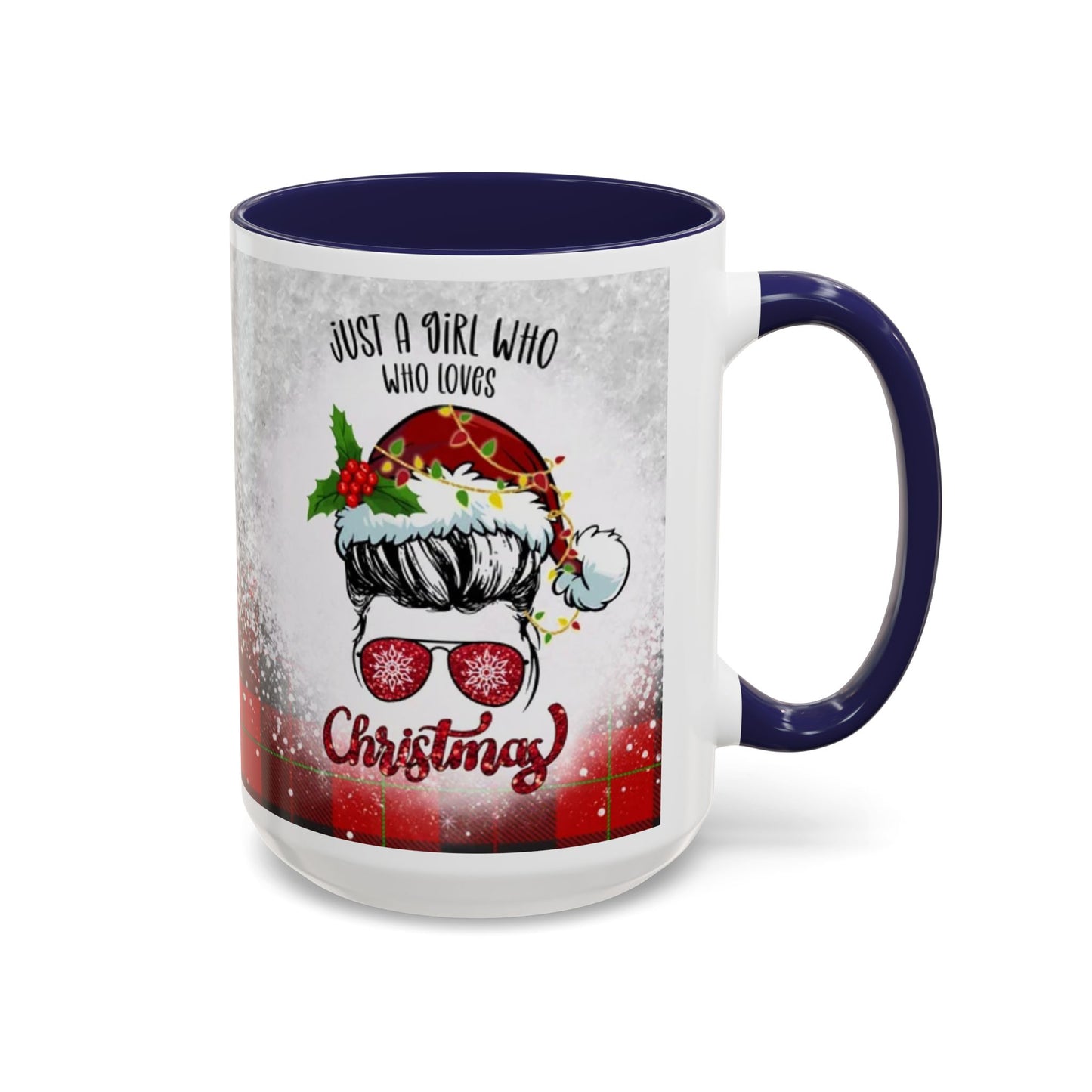 Just a Girl Who Loves Christmas Skull Mug | Accent Coffee Mug 11oz/15oz