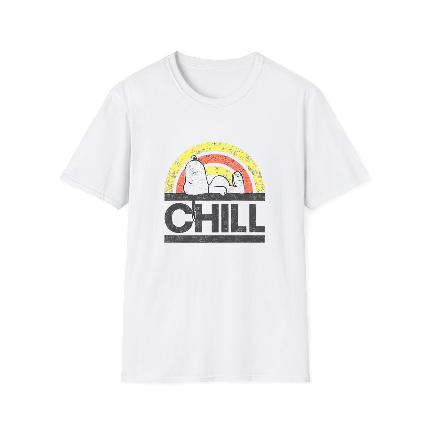 Chill Snoopy Retro Rainbow T-Shirt