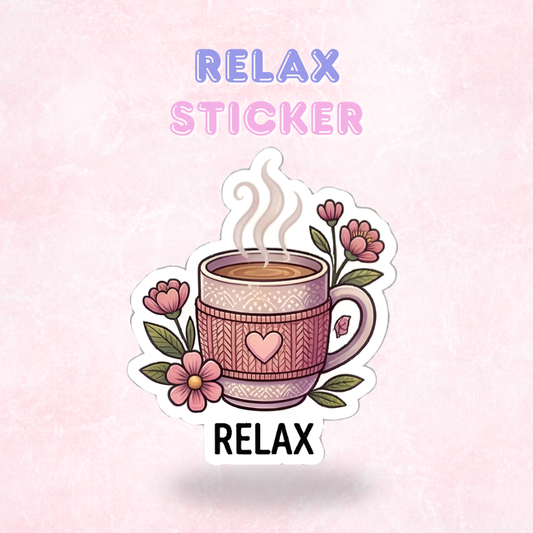 Relax | Laminated Sticker/Decal
