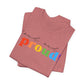 loud and proud! rainbow text Tee | LGBTQ pride T-shirt