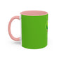 Grinch Character with Poop Present Mug | Accent Coffee Mug