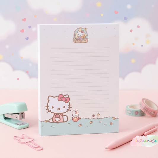 Kawaii Vintage Hello Kitty | Half Letter Size, 50 Pages