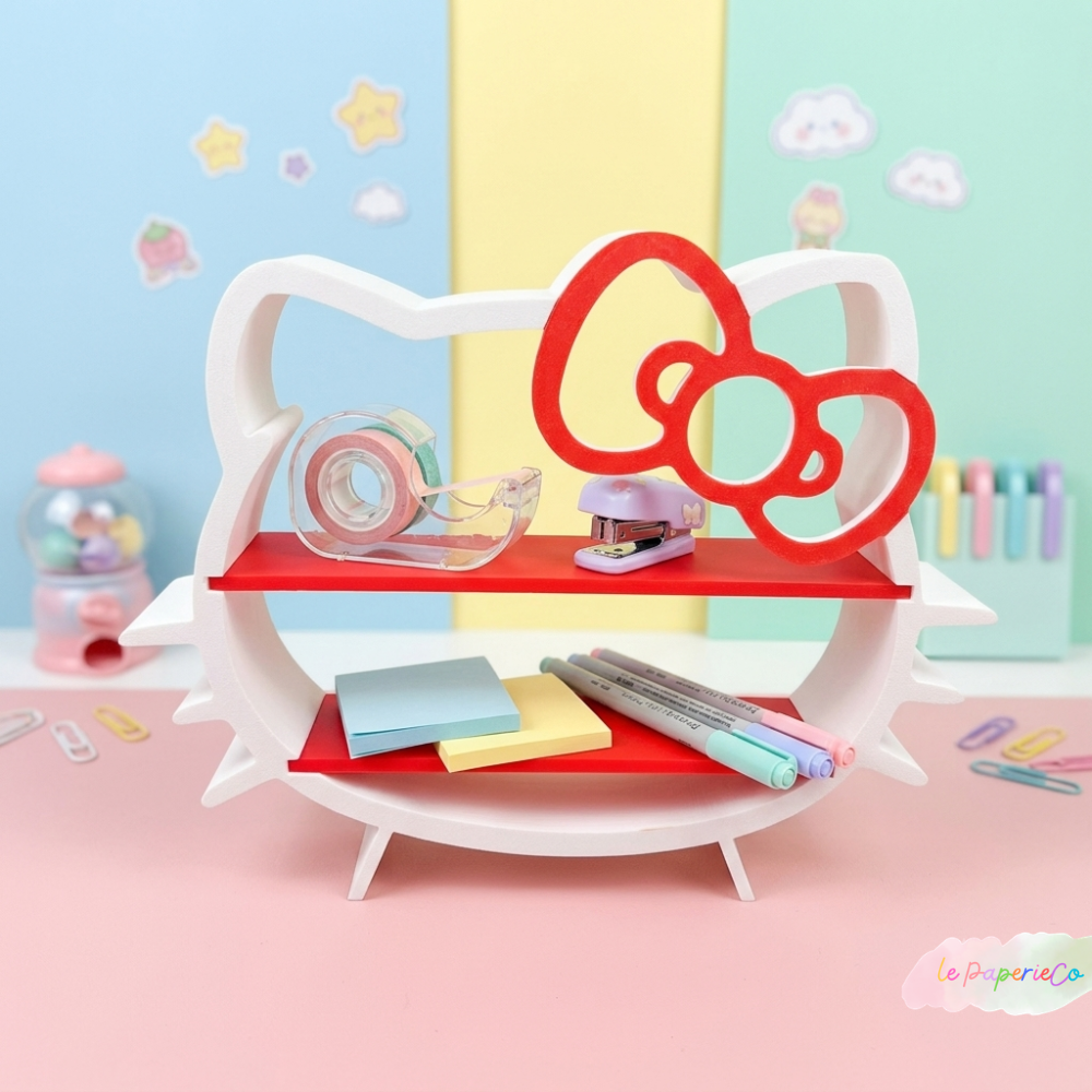 Kawaii Hello Kitty Inspired Decorative Desk Shelf