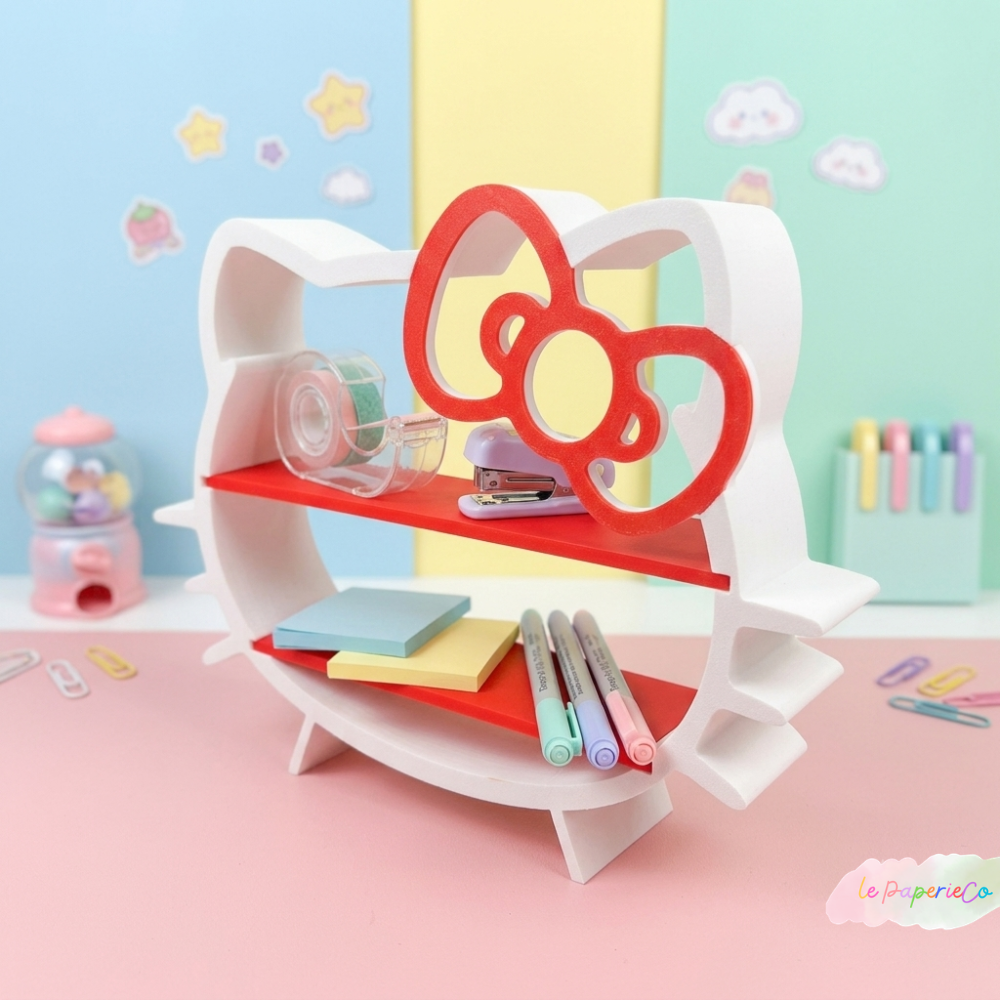 Kawaii Hello Kitty Inspired Decorative Desk Shelf