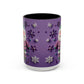 Purple Santa Snowflake Mug | Accent Coffee Mug