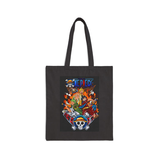 Straw Hat Crew Cotton Canvas | One Piece Anime Tote Bag