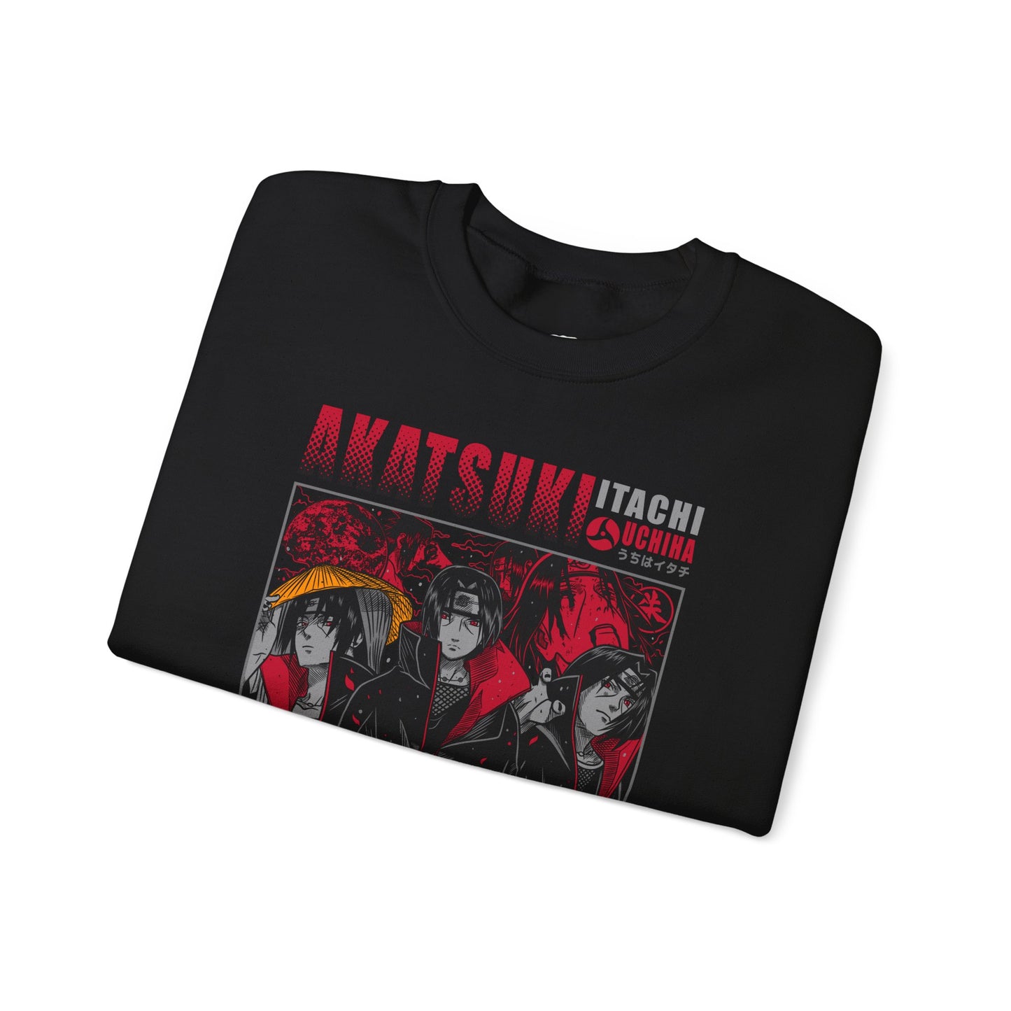 Personalizable Akatsuki Anime Characters Crewneck Sweatshirt | Manga Panel Graphic