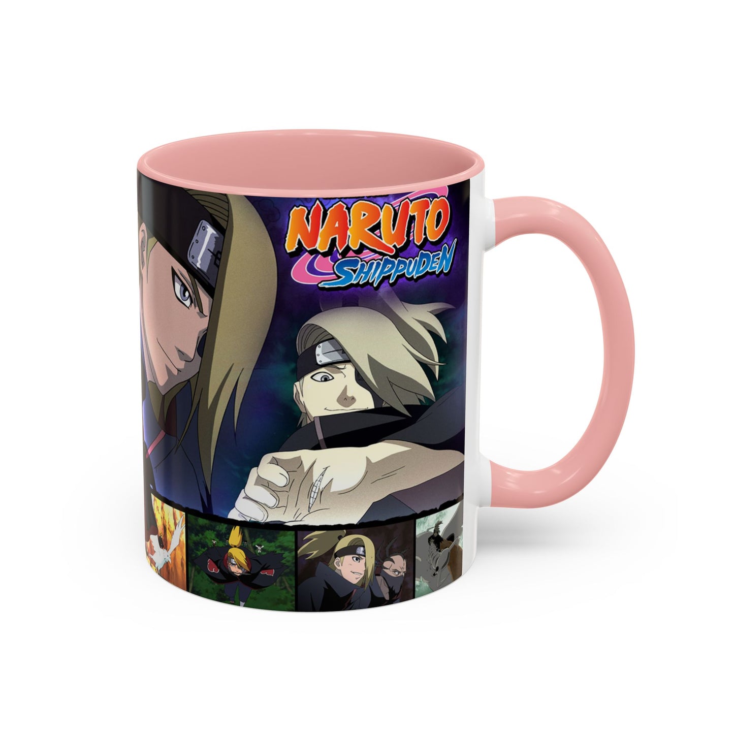 Deidara Naruto Shippuden Accent Coffee Mug | Anime Art Collage (11/15oz)