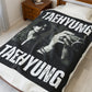 Taehyung Photo Collage Blanket | BTS Blanket Velveteen Plush Throw