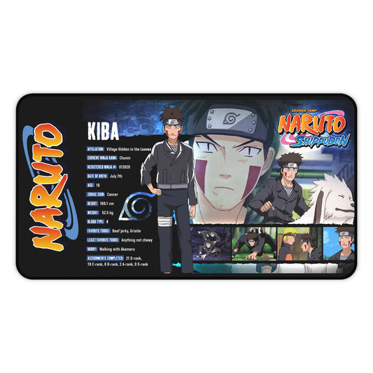 Naruto Kiba Character Desk Mat | Anime Gaming Mousepad